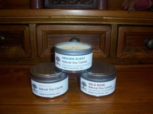 Soy wax travel tins