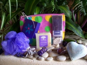 Coloured Cosmetic Purse (Lavender)