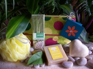 Coloured Cosmetic Purse (Lemon)