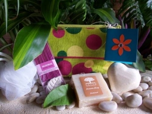 Coloured Cosmetic Purse (Sandalwood)